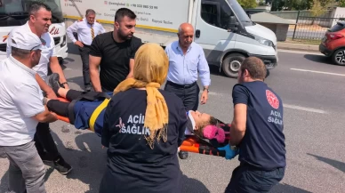 Otobüsün çarptığı kadının durumu ağır