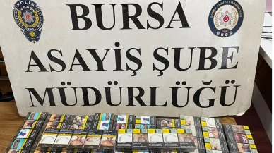 Bursa’da marketten 440 paket sigara çaldı