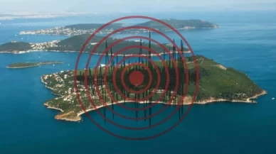 Adalar açıklarında 32 deprem meydana geldi