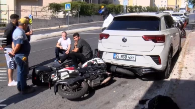 Maltepe’de motosiklet kazası: 1 yaralı