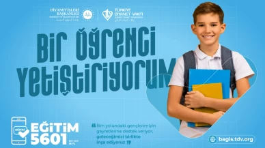 TDV, “Bir Öğrenci Yetiştiriyorum” eğitim bağış kampanyası başlattı