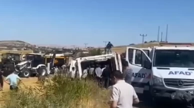 Kırşehir’de hayvan yüklü TIR şarampole devrildi