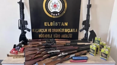 Elbistan’da iki ayrı operasyon: Plastik patlayıcı, tüfek ve mühimmat ele geçirildi