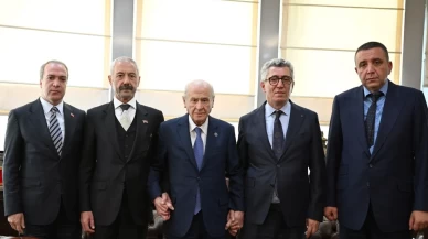 Sarallar ve Şahinler, MHP Lideri Bahçeli ile bir araya geldi!