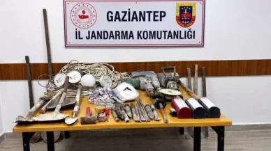 Gaziantep’te ormanlık alanda define operasyonu!