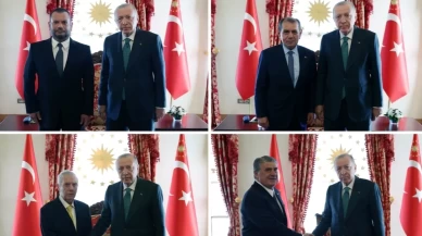 Derbi öncesi sürpriz buluşma! Cumhurbaşkanı Erdoğan, 4 büyük kulübün başkanlarını kabul etti