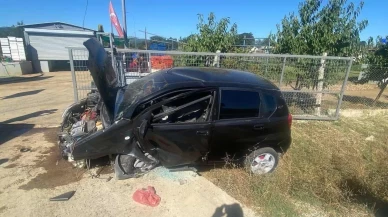 Bilecik’te kontrolden çıkan otomobilde 1 kişi yaralandı