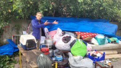Kira kavgası yüzünden otoparka taşındı