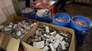 Mersin’de pişirim fırınında 1 milyon 29 bin uyuşturucu hap ele geçirildi