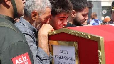 Şehit Uzman Çavuş Coşkun Sevim Elazığ'da sonsuzluğa uğurlandı