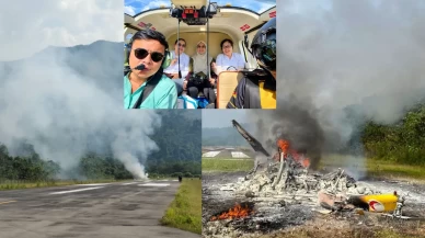 Malezya'da sağlık ekibini taşıyan helikopter düştü