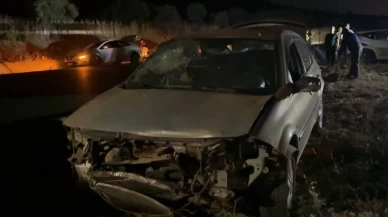 Otomobil ile motosiklet çarpıştı, 2 yaralı