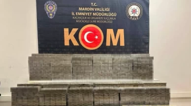 Mardin’de araçtan 7 bin 500 paket kaçak sigara çıktı