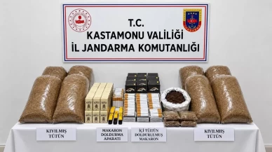 Kastamonu’da kaçak tütün operasyonu: Binlerce makaron ele geçirildi