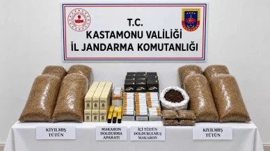 Kastamonu’da kaçak tütün operasyonu: Binlerce makaron ele geçirildi
