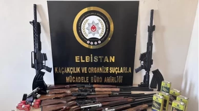 Elbistan’da iki ayrı operasyon: Plastik patlayıcı, tüfek ve mühimmat ele geçirildi