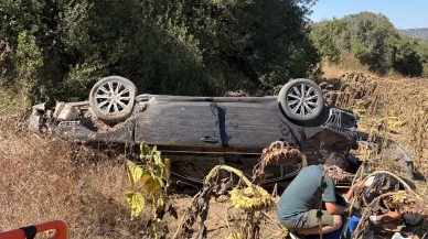 Bilecik’te otomobil tarlaya savruldu: 1 yaralı