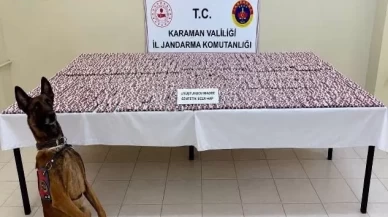Karaman’da jandarma denetimi: 20 bin sentetik hap ve 8 kilo esrar ele geçirildi