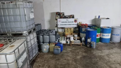 Ankara’da kaçak akaryakıt ve sahte motor yağı ele geçirildi