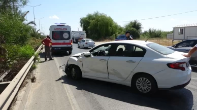 Manavgat’ta tanker ile otomobil çarpıştı: 1 yaralı