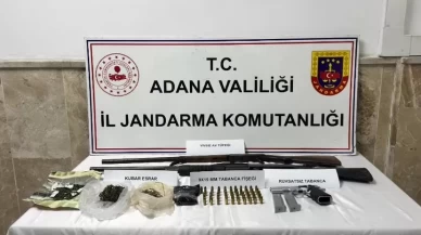 Adana’da silah ve uyuşturucu operasyonu: 5 gözaltı