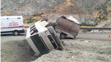 Malatya’da işçi servisi devrildi