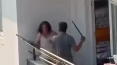 Adana’da balkonda dehşet!