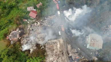 Kastamonu'da 11 ev yanarak küle döndü!