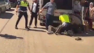 Kalp krizi geçiren vatandaşı polis hayata döndürdü