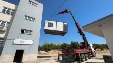 Öz kaynaklarla üretilen konteyner derslikler hizmete sunuldu!