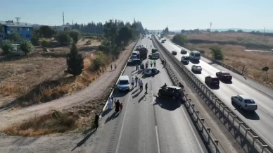 Bursa'da tırdan dökülen mazot faciaya neden oldu: 10 araç birbirine girdi