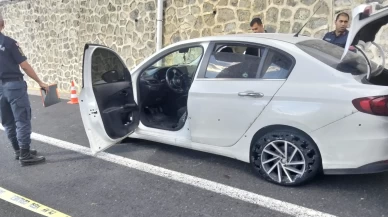 Tekirdağ'da seyir halindeki araca pusu