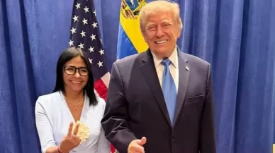 Trump ve Delcy Rodriguez New York’ta ilk kez bir araya geldi