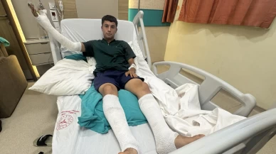 Motosikletini temizlerken çakmağı çakınca alevler içinde kaldı!
