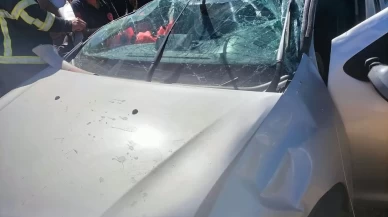 Diyarbakır’da otomobil takla attı: 3 yaralı