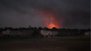 Halep'te peş peşe şiddetli patlamalar! Suriye ordusuna ait askeri saha vuruldu