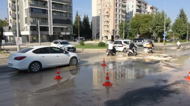 Adıyaman'da su hattı patladı
