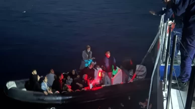 Gökçeada açıklarında korku dolu anlar!