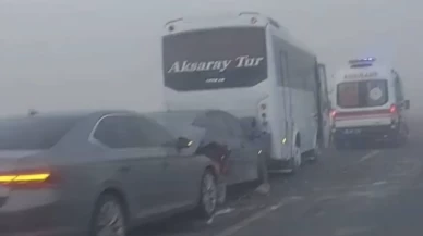 7 araç birbirine girdi, çok sayıda yarılı var