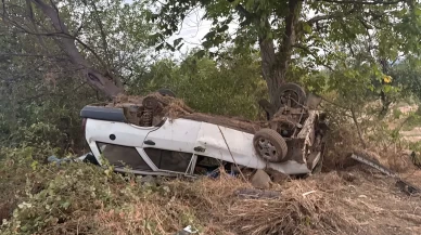 Bursa’da mevsimlik işçileri taşıyan otomobil şarampole yuvarlandı