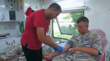 Hava Kuvvetleri personelinden Kızılay’a kan bağışı