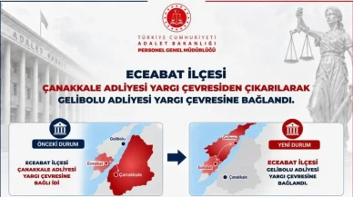 Eceabat, Gelibolu Adliyesine bağlandı