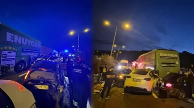 İstanbul-İzmir Otoyolu'nda zincirleme kaza!