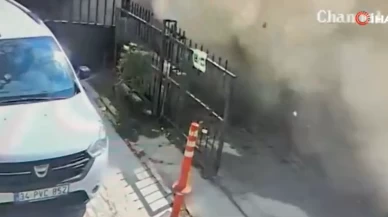 Bebekli aile saniyelerle kurtuldu! Bina geçtikten hemen sonra yıkıldı