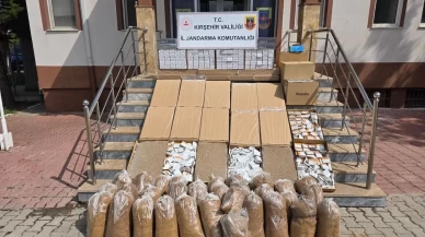 Kırşehir’de kaçak tütün operasyonu: 190 bin makaron ele geçirildi