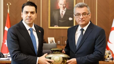 KKTC Cumhurbaşkanı Erhürman, TİKA Başkanı Abdullah Eren’i kabul etti