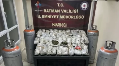 Batman’da sanayi tüplerine gizlenmiş uyuşturucu ele geçirildi