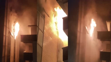 Beykoz’da 7 katlı plazada yangın