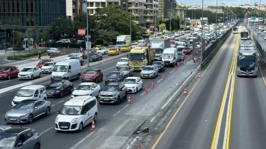 Bazı yollarda şeritler kapatıldı