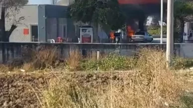 İzmir'de akaryakıt istasyonunda yangın paniği: 2 yaralı!